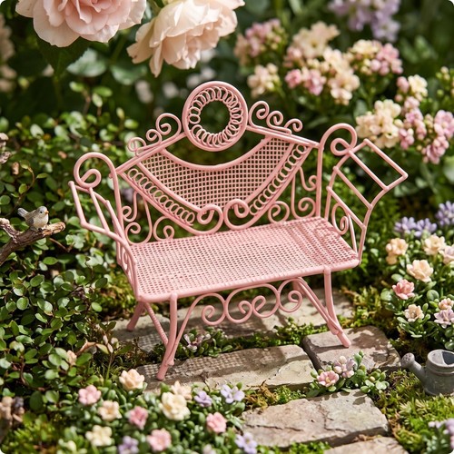 Miniature double chair with - double,