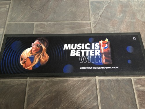 Pepsi max rubber back bar - max,