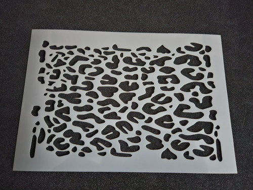 Leopard print stencil - leopard,