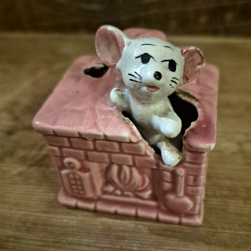 Japan ceramic mouse figurine - japan,