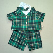 Build-A-Bear NEW Green Tartan