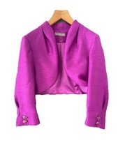 Michaela Louisa Size 14 Magenta Pink/Purple Bolero Occasion Jacket Worn Once