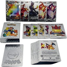 55PCS Pokemon Card Foil GOLD