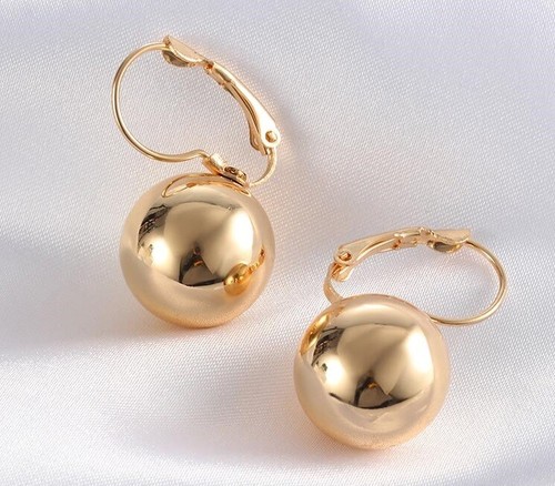 Ball dangle drop earrings - ball,
