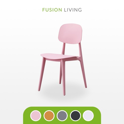 Plastic dining chair - plastic,