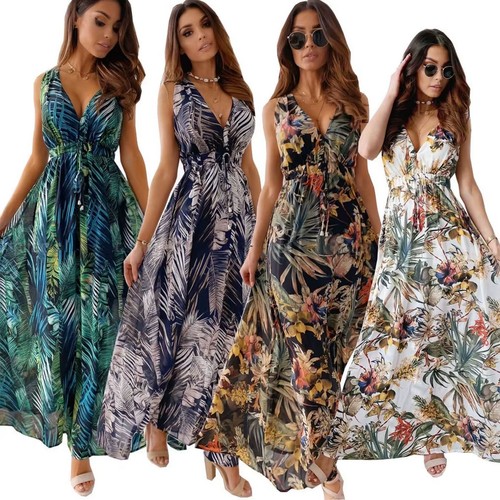 Women floral boho - women's, maxi