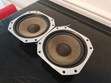 Philips Speakers Bass Drivers Pair 6.5" Vintage Speaker Build