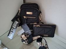 River Island Black Quilted