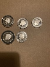 5x Gibraltar Half Crowns