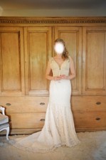 Charlotte Balbier Tabitha Wedding Dress Antique Gold/Ivory Size 12/14