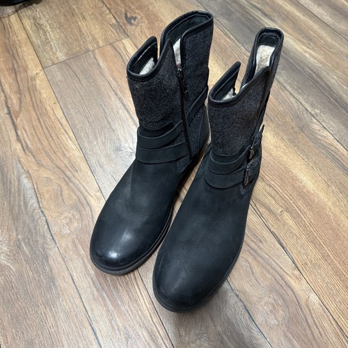 Ugg waterproof black - black, leather