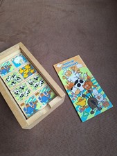ELC Wooden Animal Dominoes, Wooden Storage Box, Early Learning Centre, Child Toy