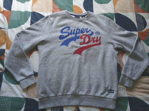 Superdry embroidered logo - embroidered, grey