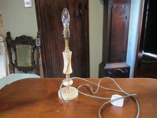 Vintage onyx table lamp - lamp,