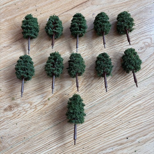 Model railway fir trees - set, of