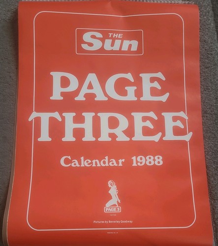 Sun page calendar - page, 1988