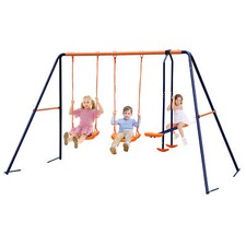 Double Kids Play Swing Set w/