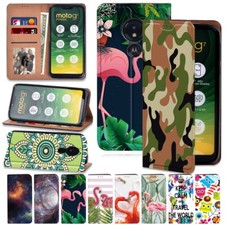 Leather Phone Stand Cover Case For Motorola Moto E13/E14/E15/G05/G15/G75
