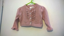 Girls Pink Glittery Cardigan