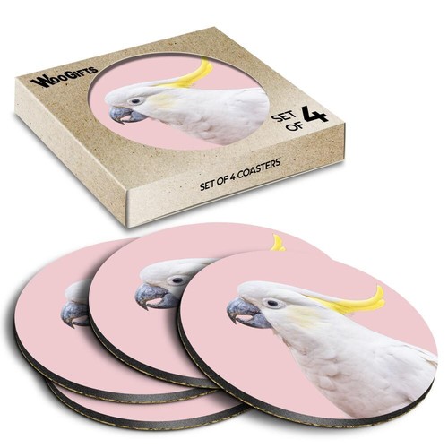 Round mdf coaster pink - mdf,