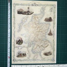 Old Antique Picture map 1800s
