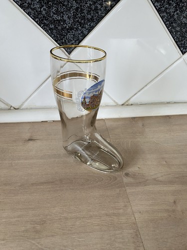 Vintage glass boot souvenir - vintage,