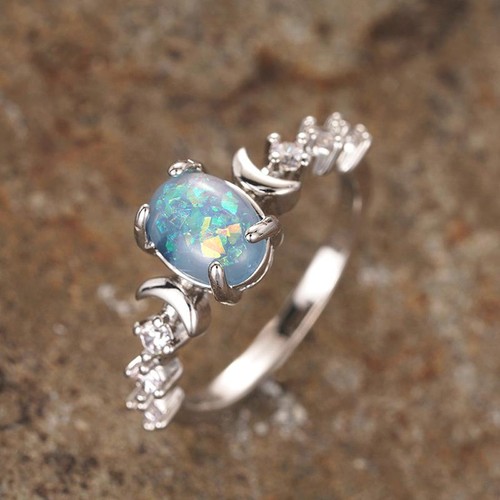 925 sterling silver white blue - white,