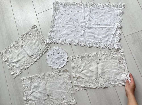 Vintage white embroidered