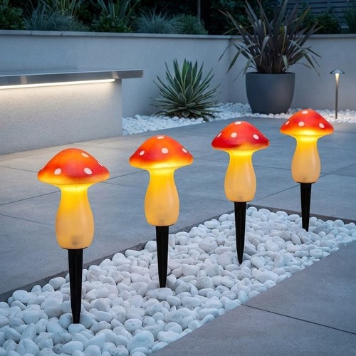 Solar fairy mushroom stake - solar,