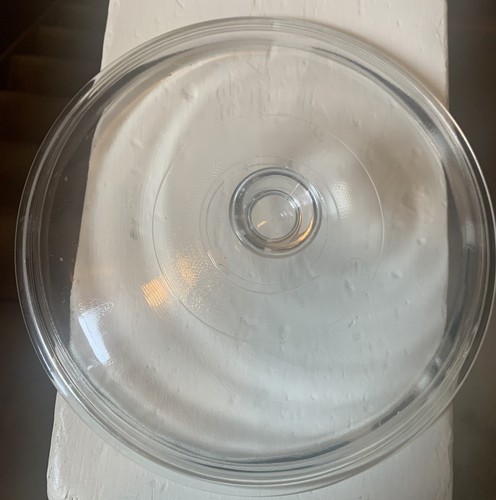 Clear round glass lid - round,