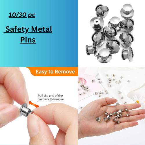 Safety brooch lock metal - safety, pins