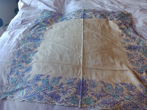 Antique hand embroidered - hand,