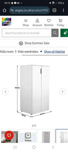 Kids short white wooden