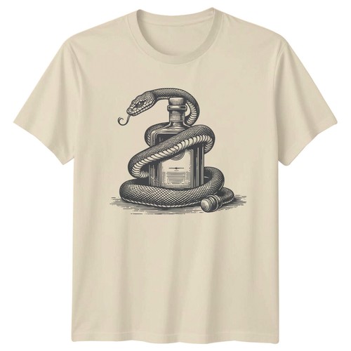 Snake and liquor - snake, bottle