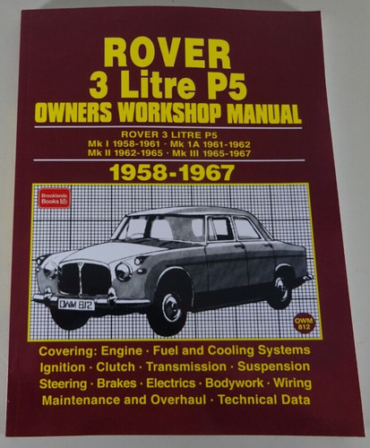 Repair manual rover litre - manual, 3