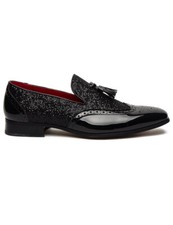 Mens Shiny Leather Lined