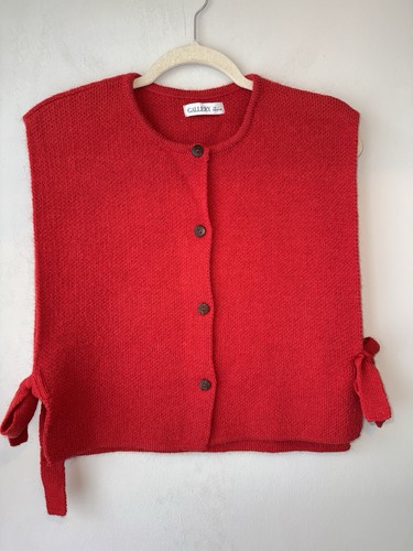 Gallery red wool - blend, knit