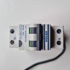 Volex Protector - VRCBO4030 - 40a 30mA Type C Double Pole Class AC RCBO Unused