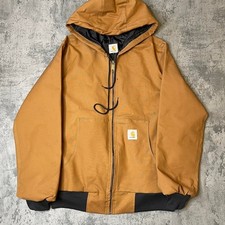 Reworked Carhartt tan hoodie Jacket medium - read description