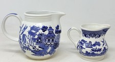 Churchill Willow Pattern Jugs