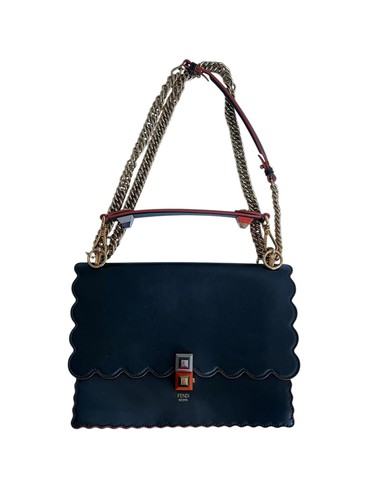 Fendi green kan leather bag - fendi,