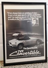 Framed original Classic Car Ad