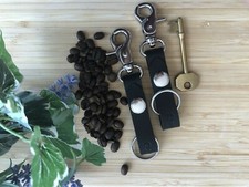 Leather Key chain loop Key ring Handmade Key ring 2.2mm Thick Leather UK