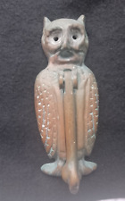 Large Antique Brass wise owl  Door knocker