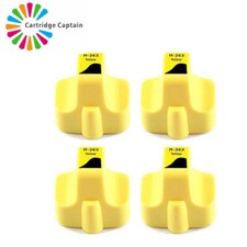 4 Yellow INK Compatible with HP 363 Ink PHOTOSMART C5180 C6180 C7180 C7280 C8180