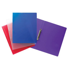 Tiger A4 Slim Ring Binder Folder clear view in assorted colour (Single) 301447