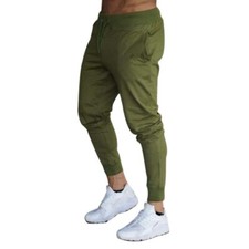 MENS SLIM FIT TRACKSUIT BOTTOMS SKINNY JOGGERS SWEAT PANTS JOGGING GYM TROUSERS