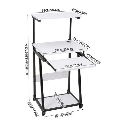 Tier computer desk - 2-tier,