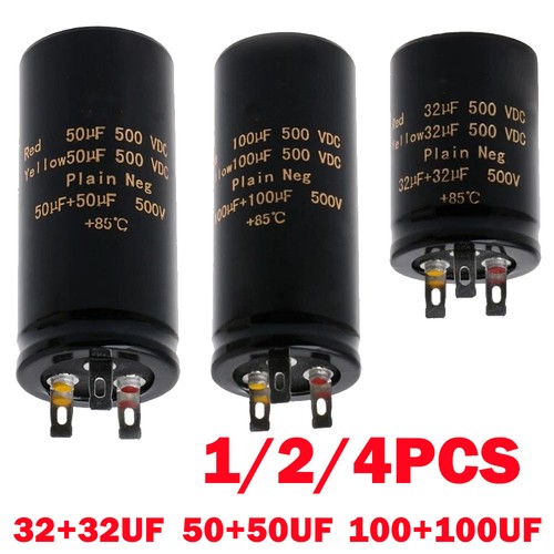 32+32uf,100+100uf,50+50uf,500V