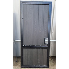 Composite infilled Garden Side Gate - Black
